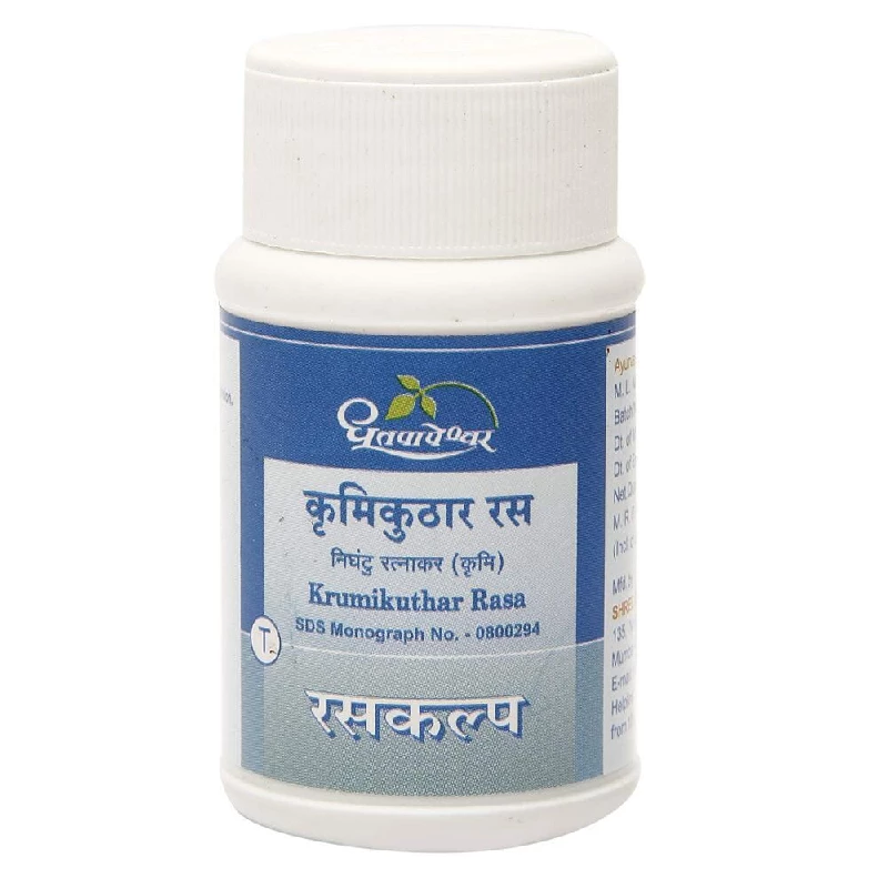Dhootapapeshwar Krumikuthar Rasa Tablet, 60 Tablets-1.webp